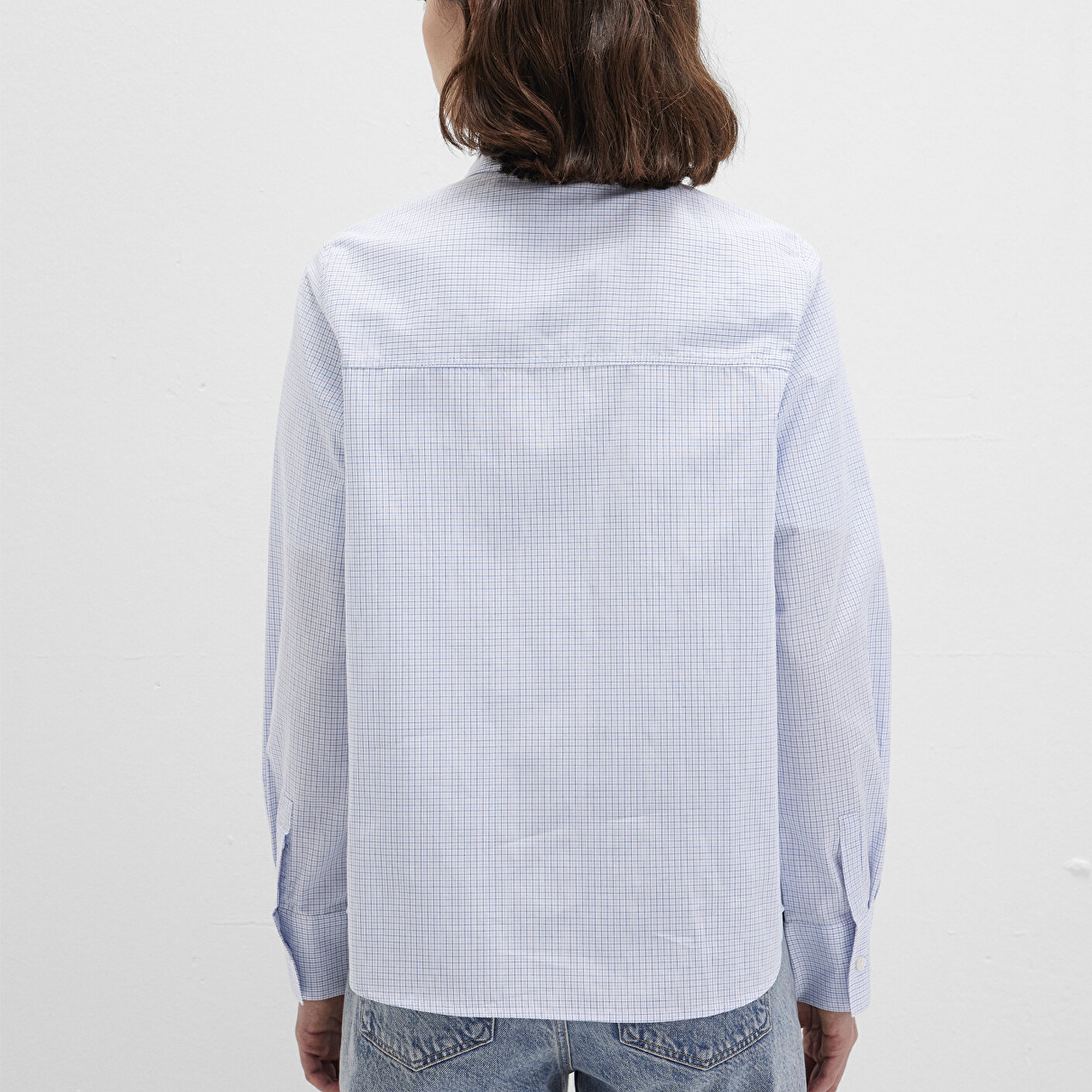 Mavi Kareli Mavi Gömlek Regular Fit / Normal Kesim 1211168-83150