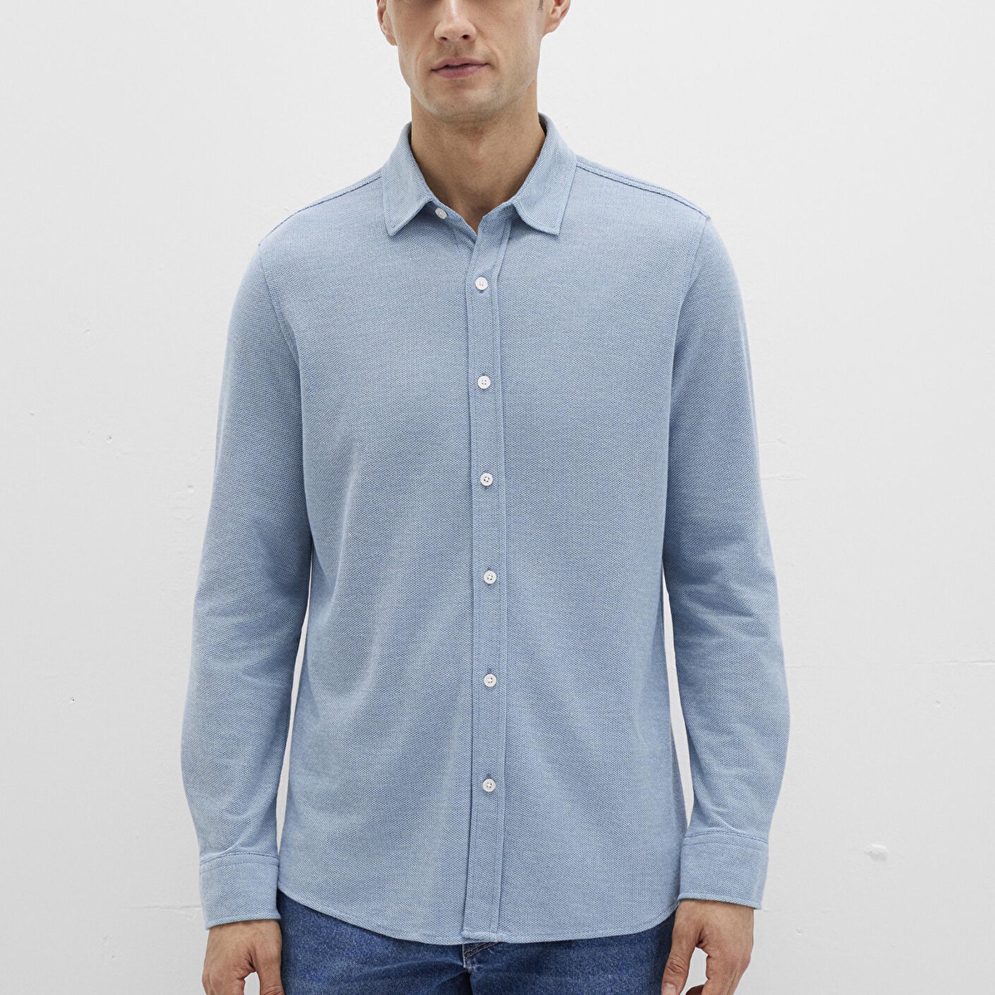 Mavi Mavi Gömlek Slim Fit / Dar Kesim 0211513-80896