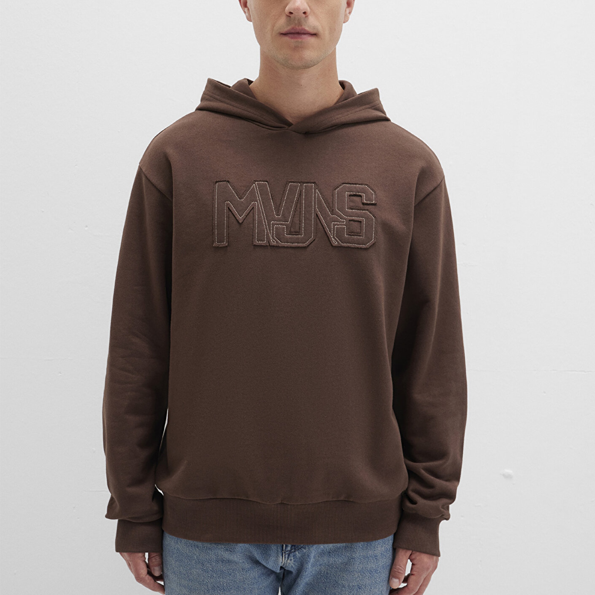 Mavi MVJNS Baskılı Kapüşonlu Kahverengi Sweatshirt 0S10346-88067
