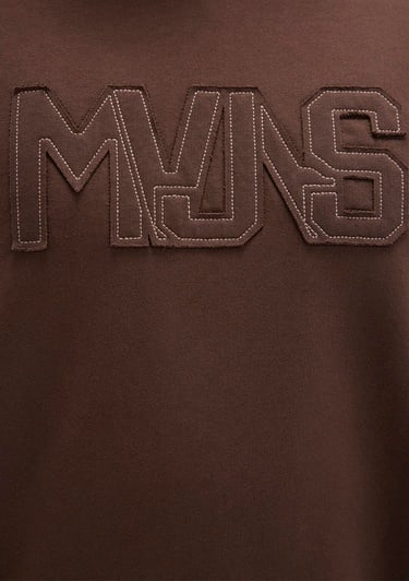  Mavi MVJNS Baskılı Kapüşonlu Kahverengi Sweatshirt 0S10346-88067