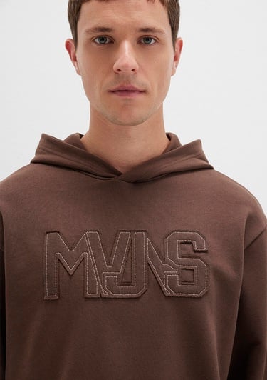  Mavi MVJNS Baskılı Kapüşonlu Kahverengi Sweatshirt 0S10346-88067