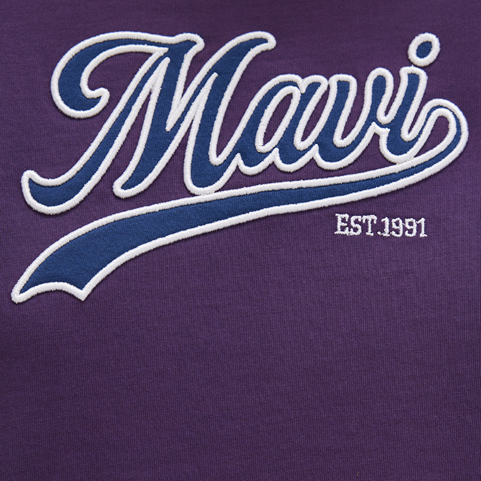 Mavi Mavi Logo Baskılı Mor Tişört Regular Fit / Normal Kesim 1613565-70679
