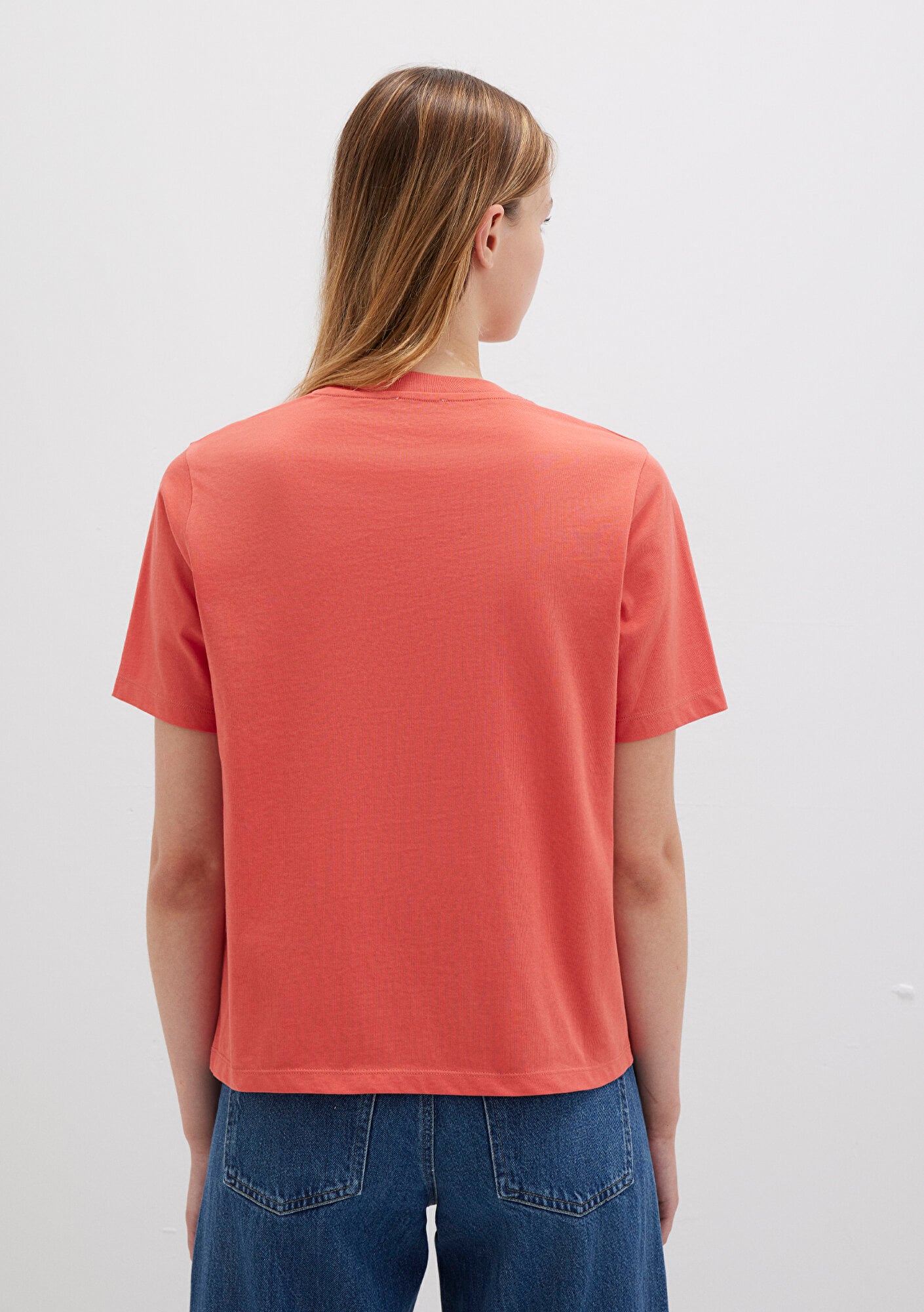 Mavi Mavi Logo Baskılı Turuncu Tişört Regular Fit / Normal Kesim 1613565-71076