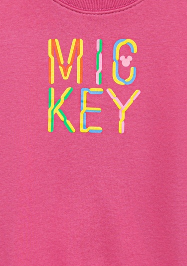  Mavi Mickey Baskılı Pembe Sweatshirt 7S10142-71085