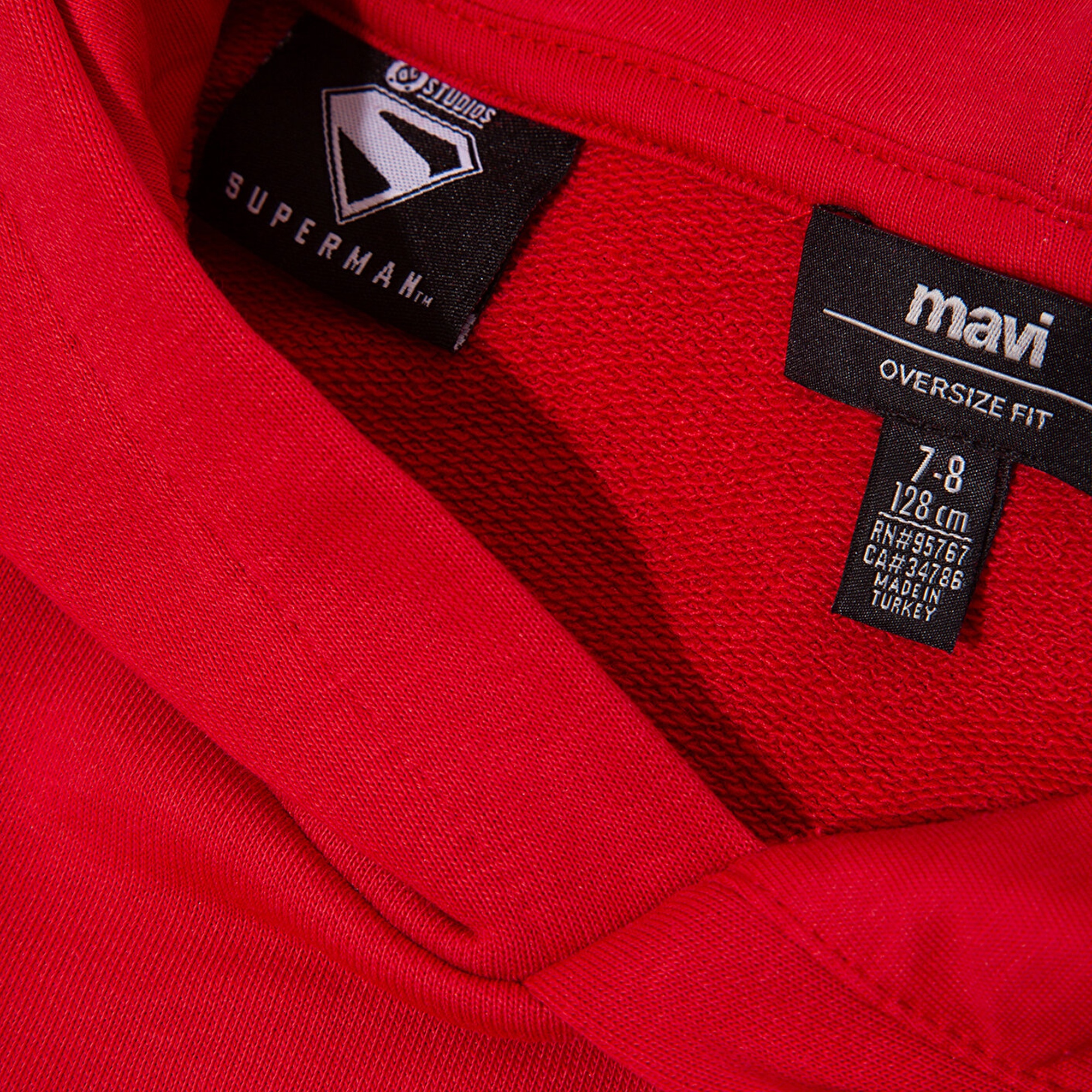 Mavi Superman Baskılı Kırmızı Sweatshirt 6S10133-88016