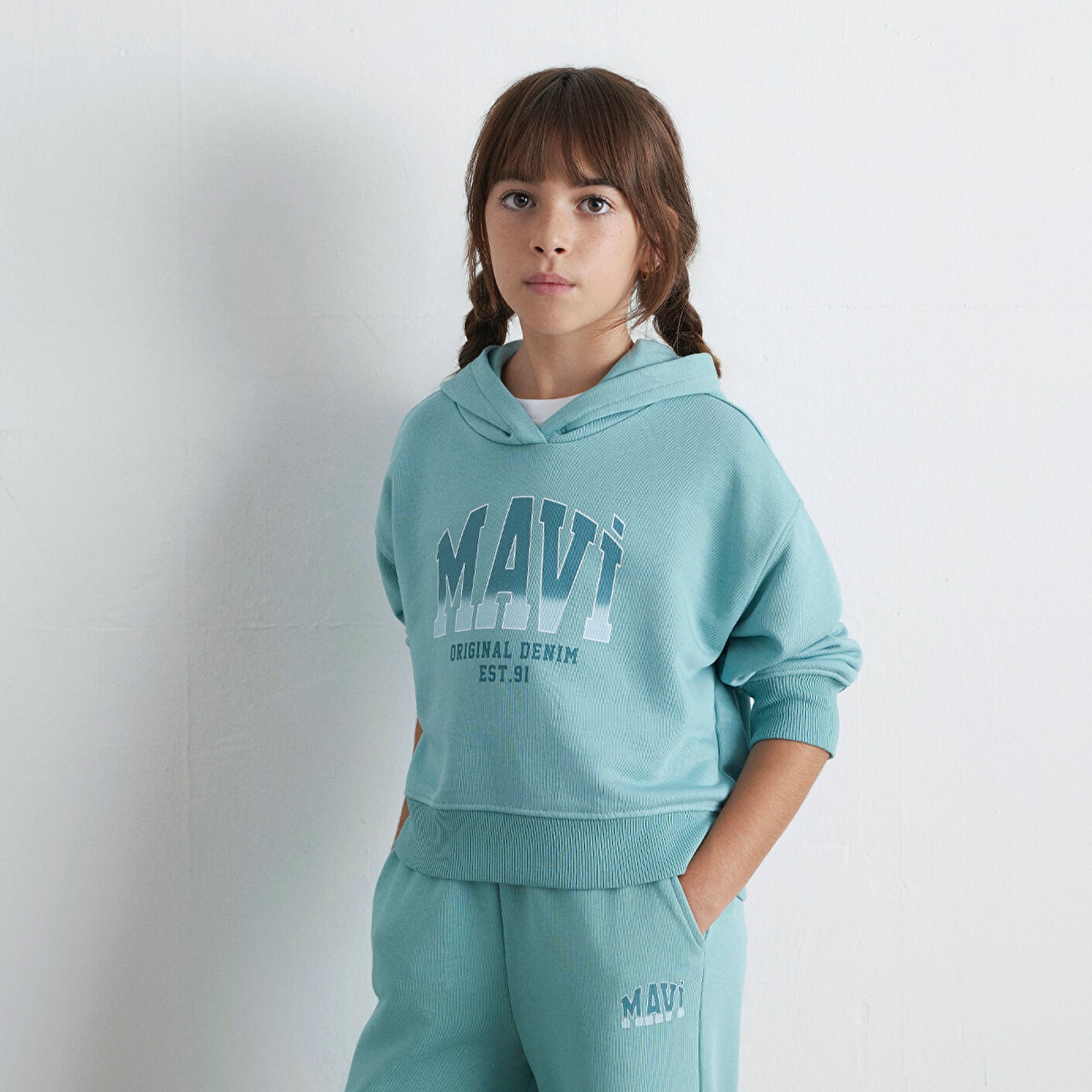 Mavi Yeşil Sweatshirt 7S10124-71748