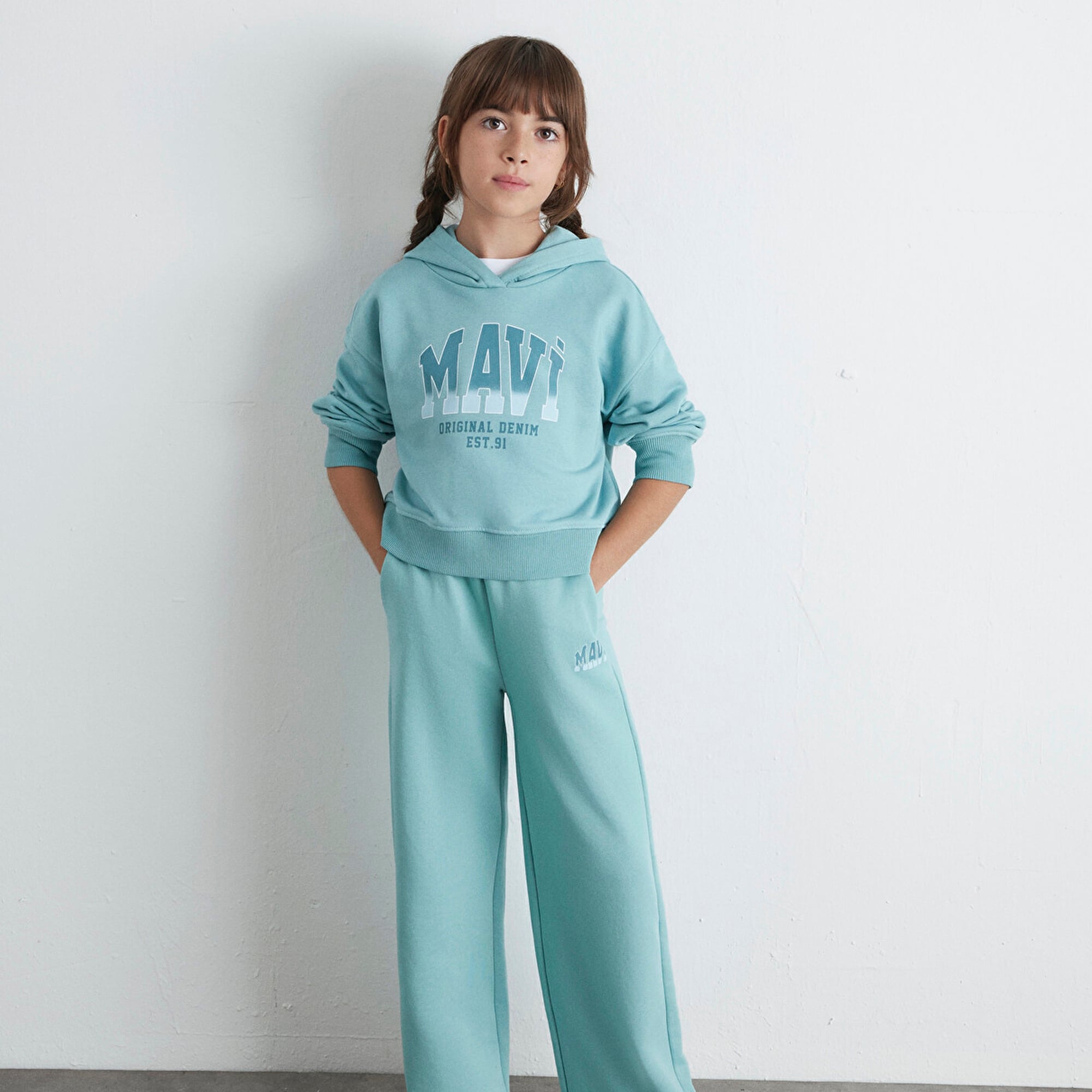 Mavi Yeşil Sweatshirt 7S10124-71748