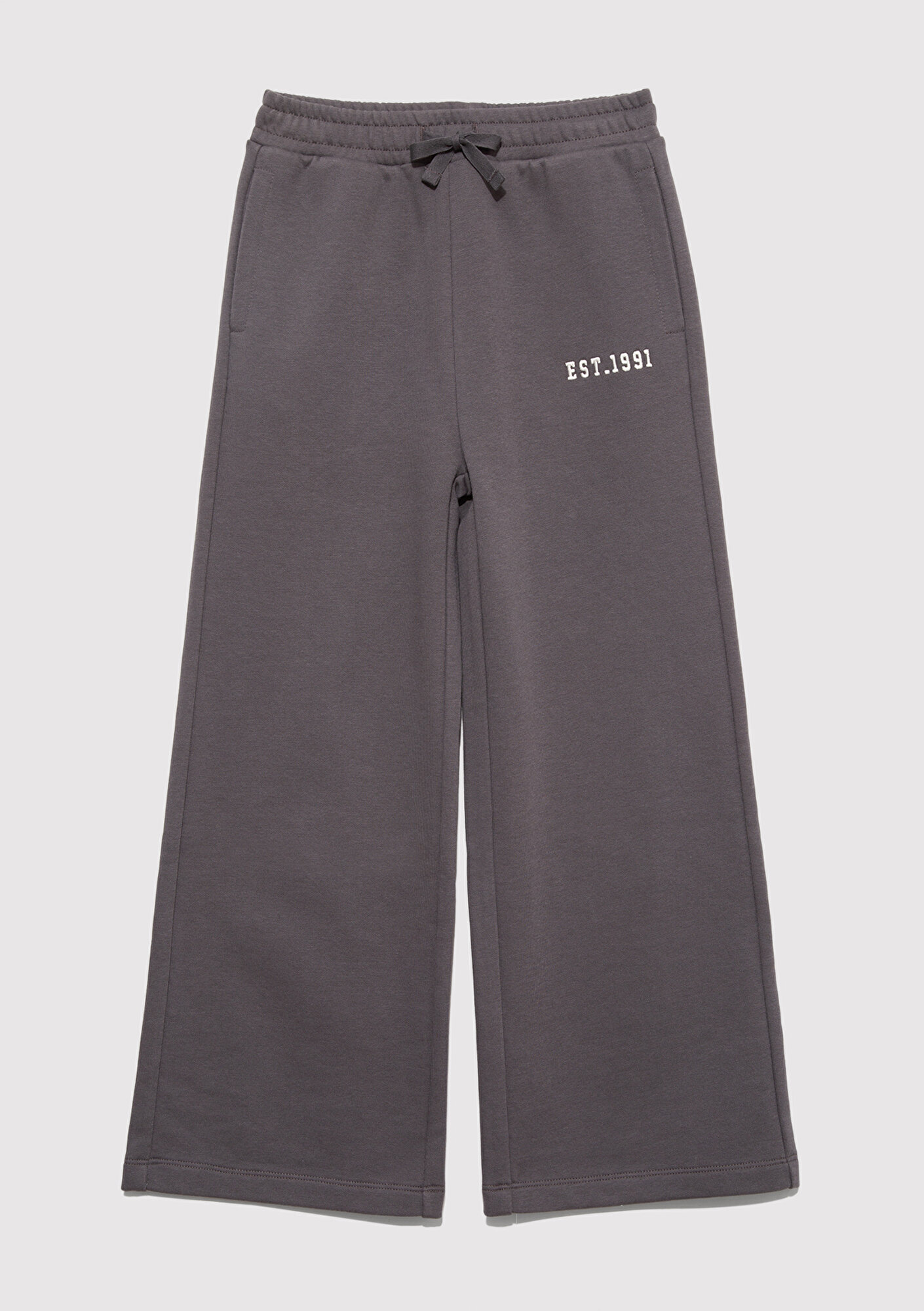  Mavi Geniş Paça Antrasit Eşofman Altı 7010034-90778