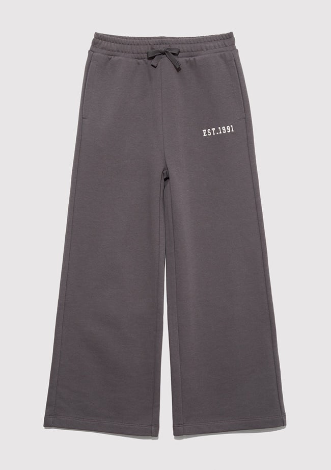  Mavi Geniş Paça Antrasit Eşofman Altı 7010034-90778