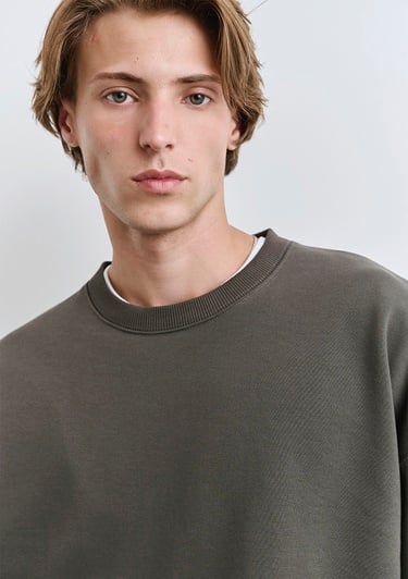  Mavi MV91 Sırt Baskılı Yeşil Sweatshirt 0S10405-71542