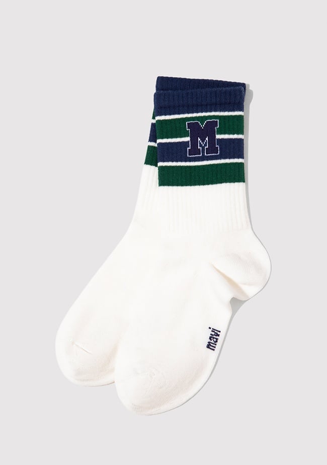  Mavi Ekru Soket Çorap 1912828-26829