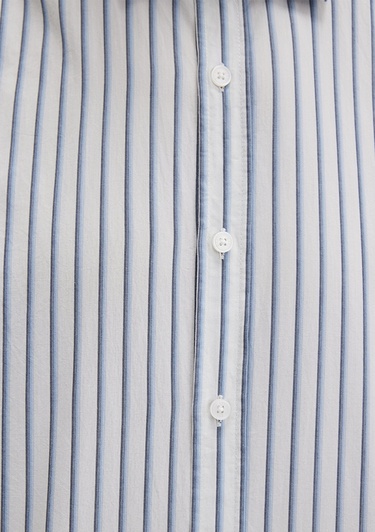  Mavi Çizgili Lacivert Gömlek Regular Fit / Normal Kesim 0211705-90928