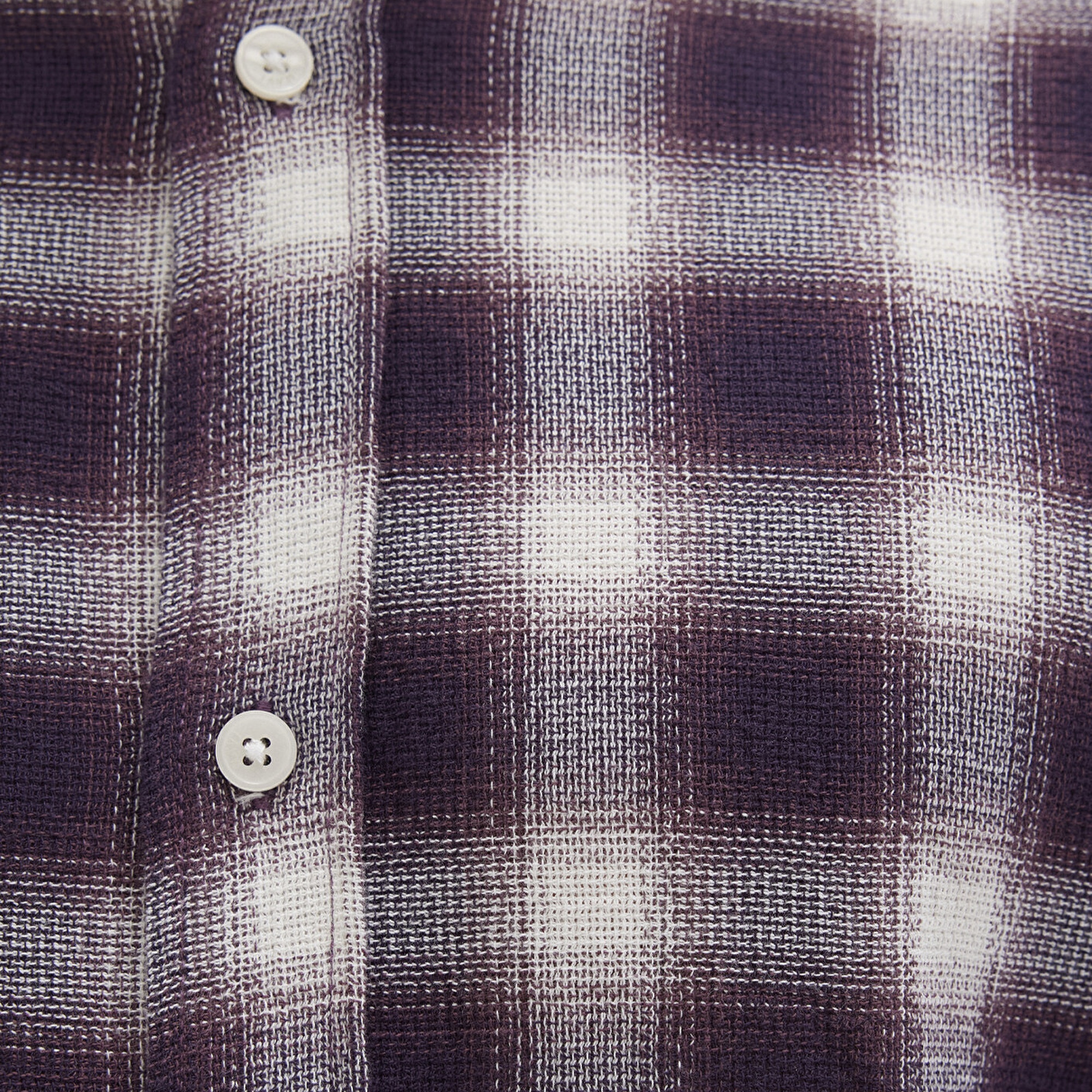 Mavi Kareli Mor Gömlek Loose Fit / Bol Rahat Kesim 0211646-90857