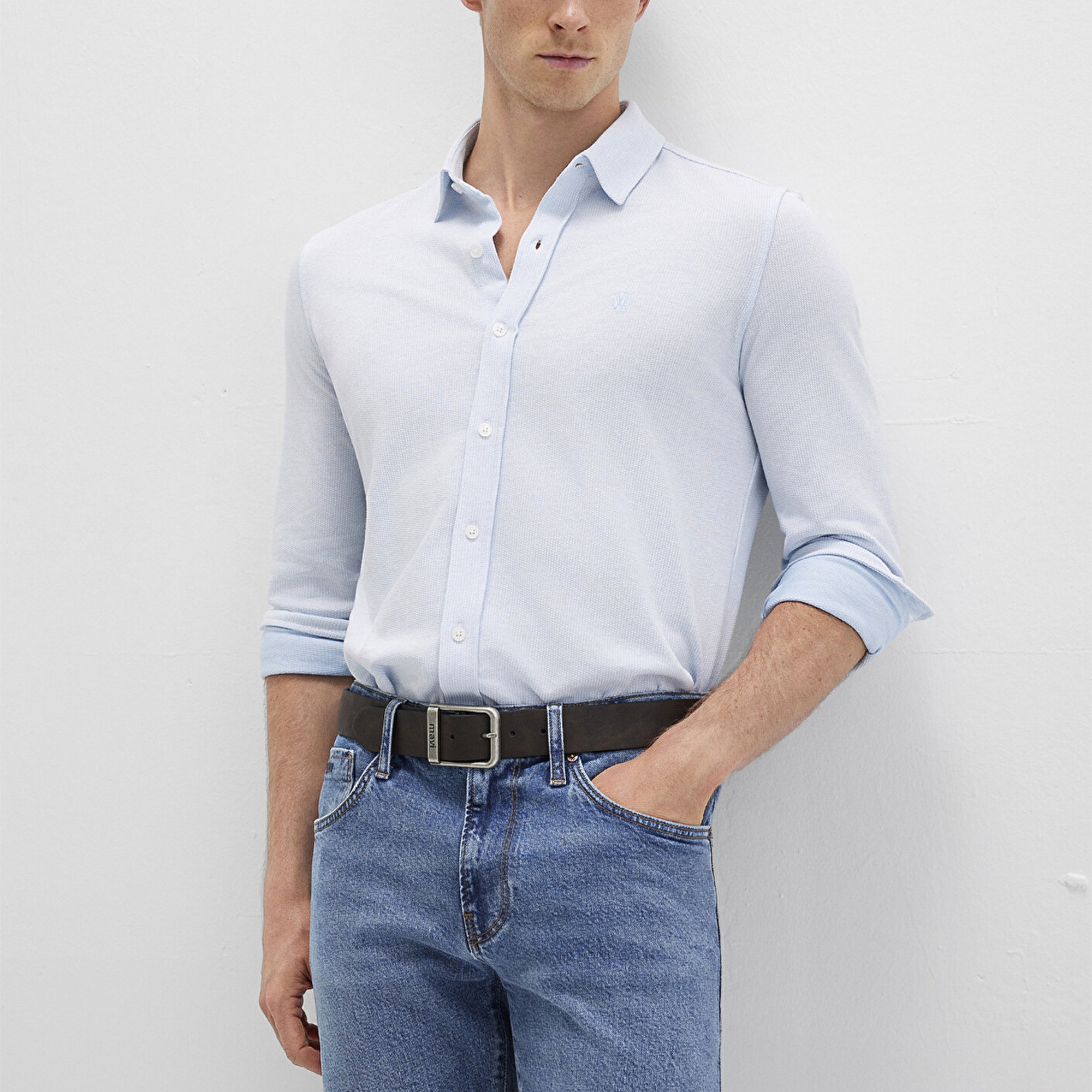 Mavi Mavi Gömlek Slim Fit / Dar Kesim 0211664-90900