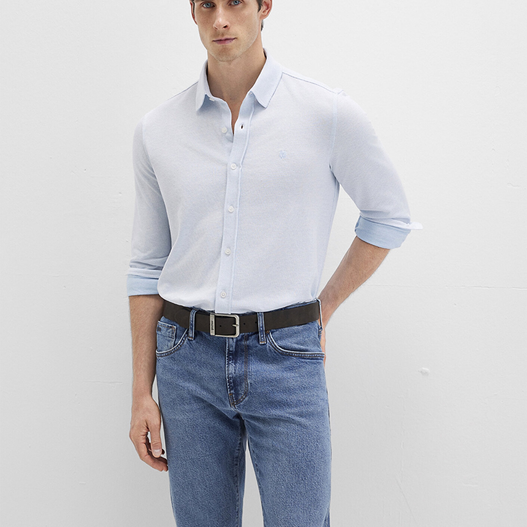 Mavi Mavi Gömlek Slim Fit / Dar Kesim 0211664-90900