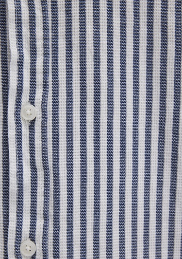  Mavi Çizgili Lacivert Gömlek Slim Fit / Dar Kesim 0211692-90911