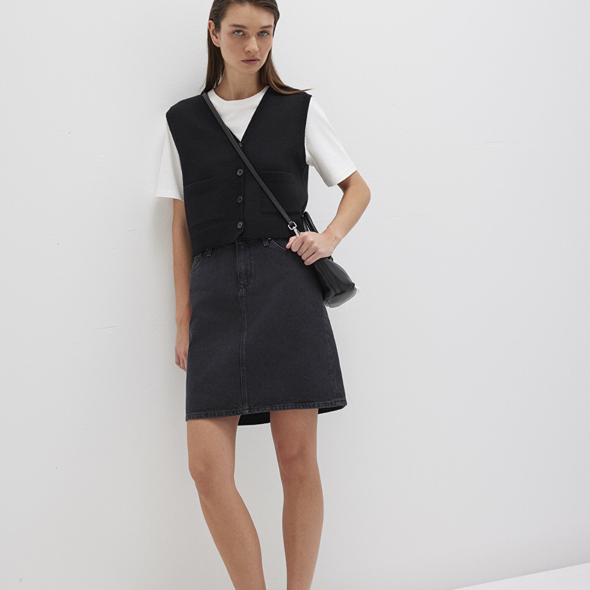 Mavi Valerie Casual Gri Jean Etek 1319890550