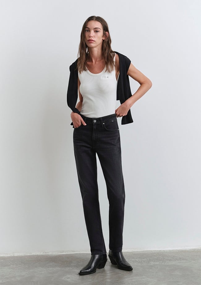  Mavi Rockstar Iconic Koyu Gri Smoke Jean Pantolon 1010762-90529