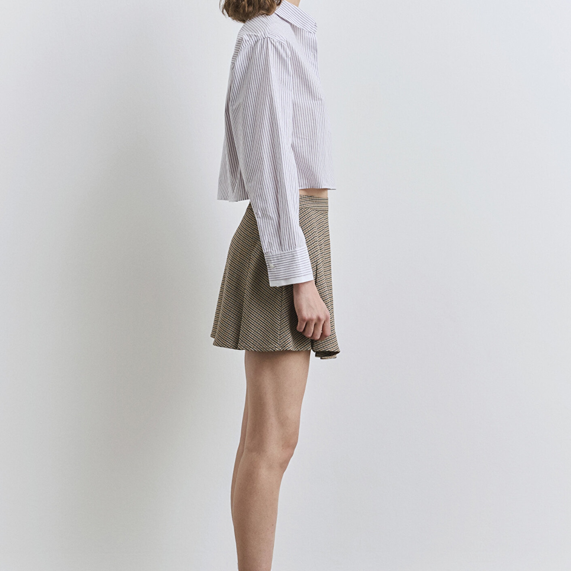 Mavi Çizgili Beyaz Gömlek Regular Fit / Normal Kesim 1211195-90720