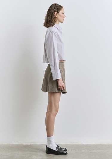  Mavi Çizgili Beyaz Gömlek Regular Fit / Normal Kesim 1211195-90720