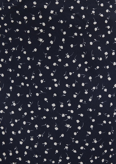  Mavi Baskılı Lacivert Midi Etek 1310583-91006