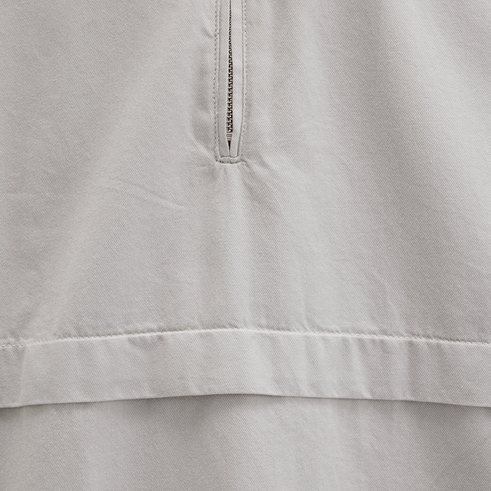 Mavi Yarı Fermuarlı Kanguru Cepli Gri Sweatshirt 0211684-70074