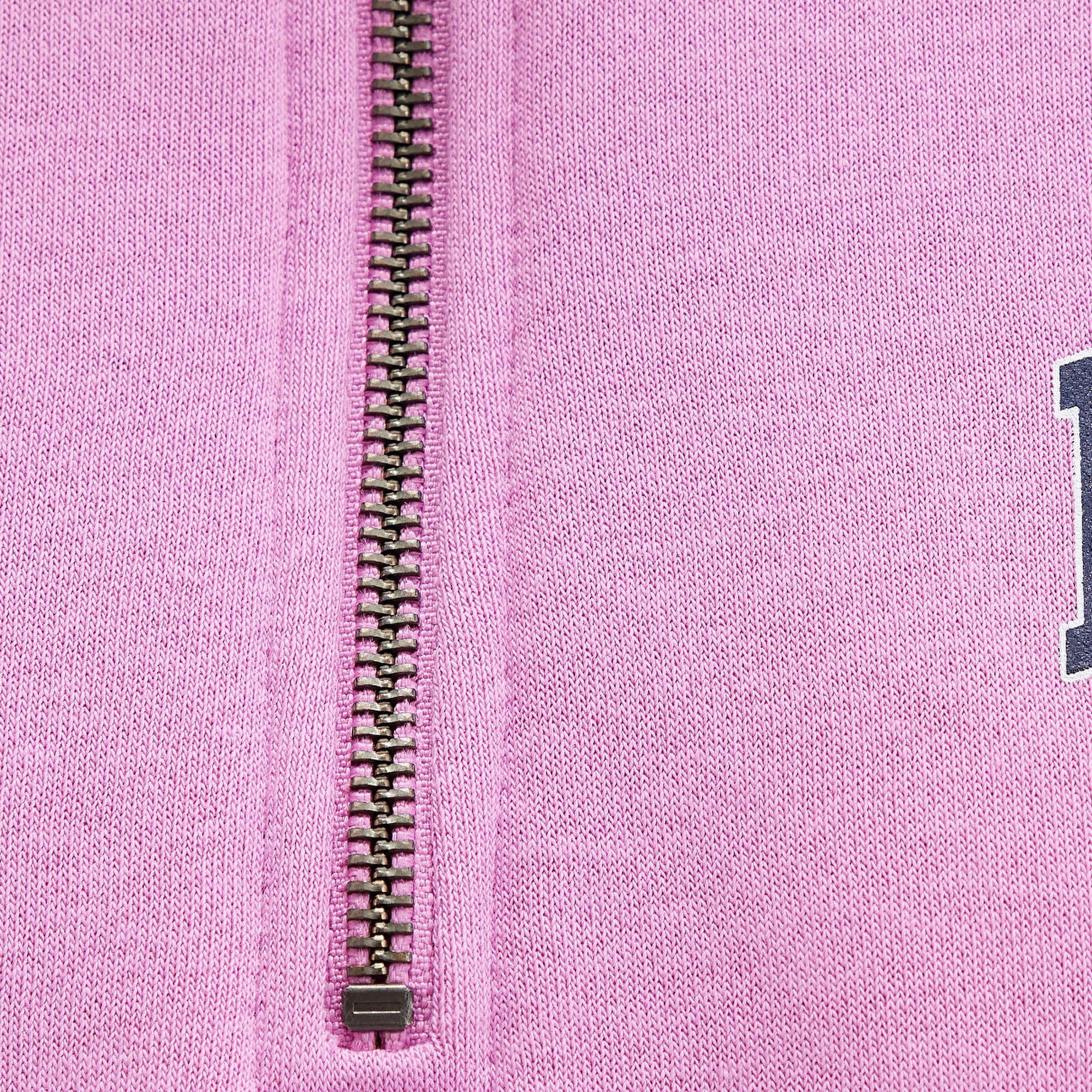 Mavi Mavi Logo Baskılı Yarı Fermuarlı Pembe Sweatshirt 1S10373-71067