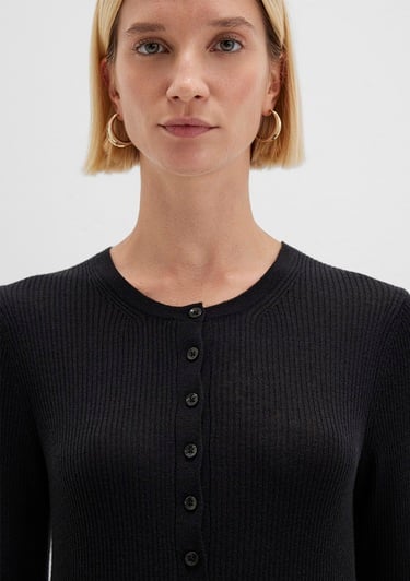  Mavi Antrasit Kazak Fitted / Vücuda Oturan Kesim 1710730-80023