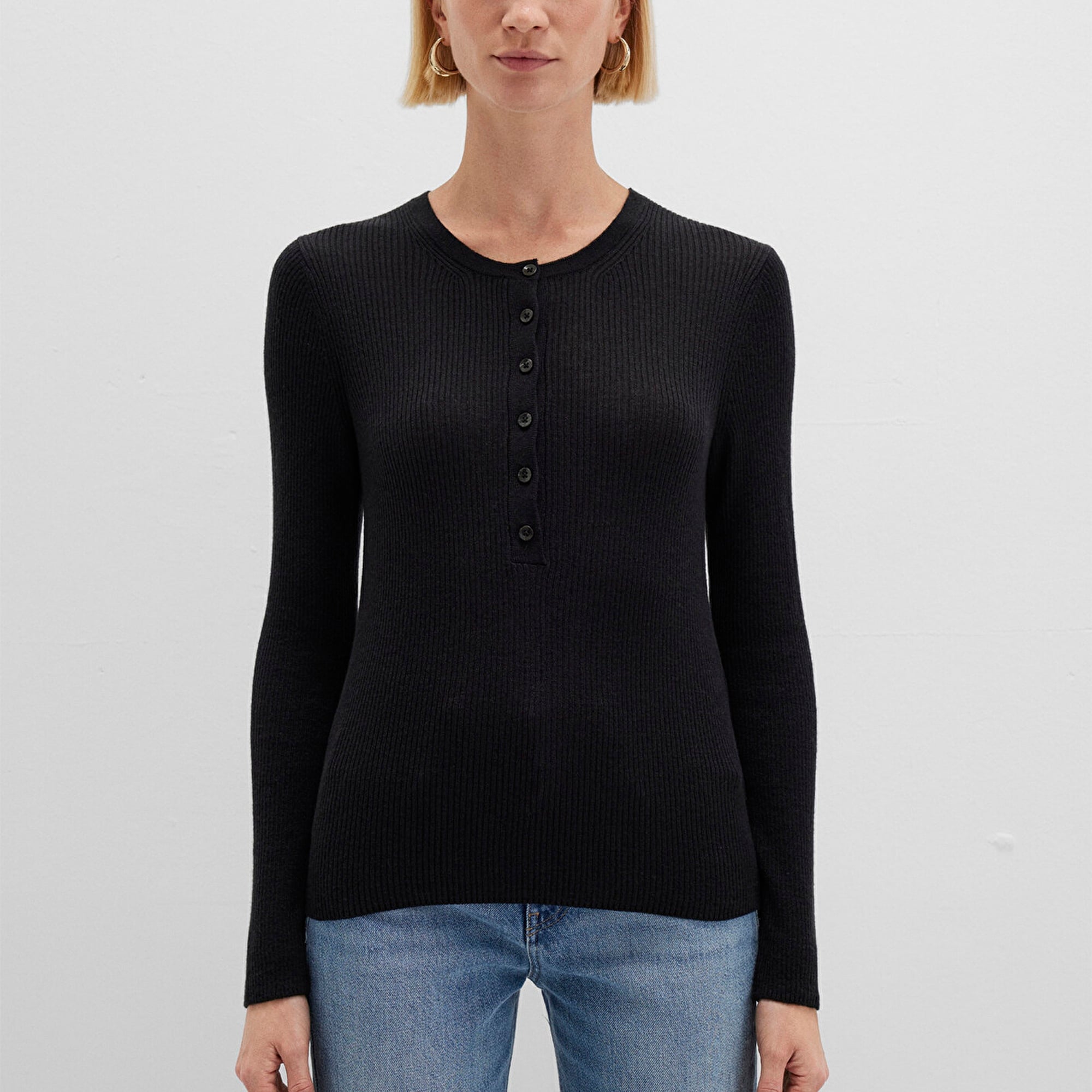 Mavi Antrasit Kazak Fitted / Vücuda Oturan Kesim 1710730-80023