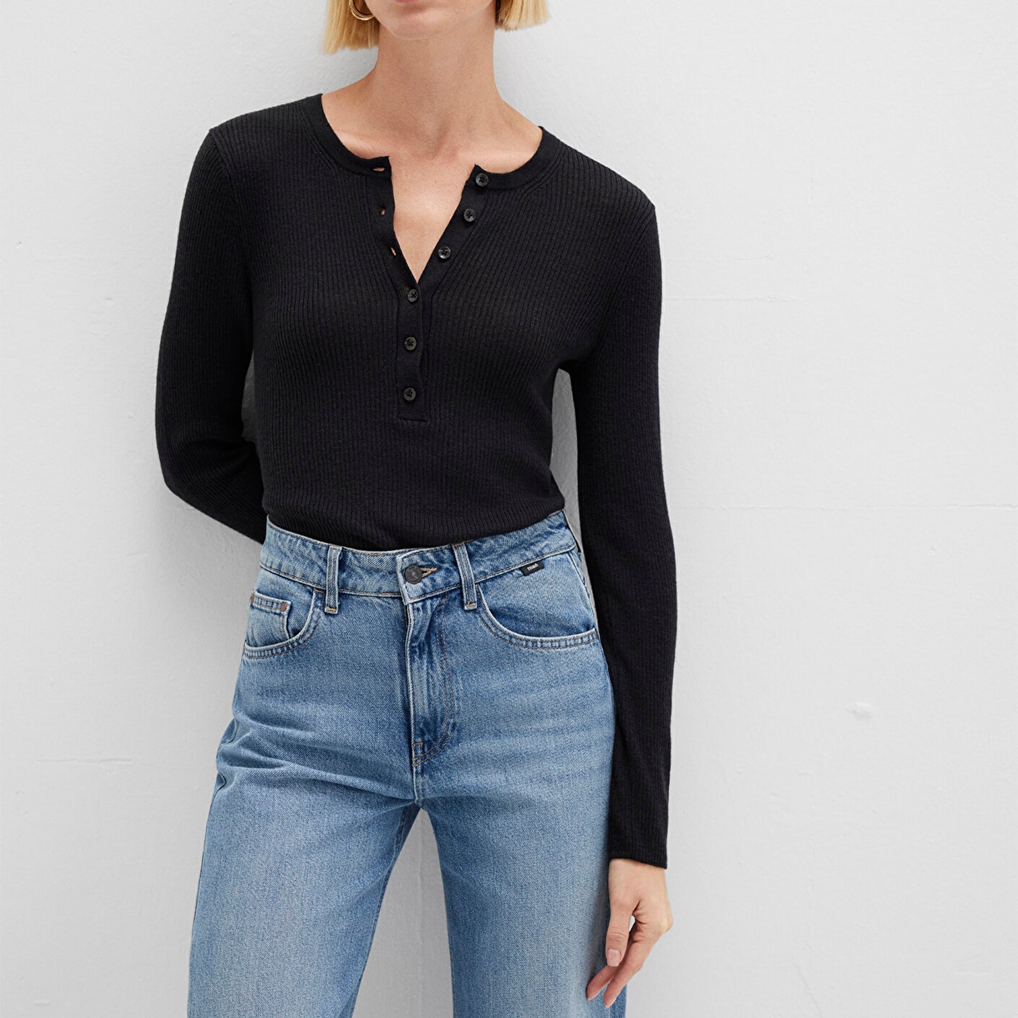 Mavi Antrasit Kazak Fitted / Vücuda Oturan Kesim 1710730-80023