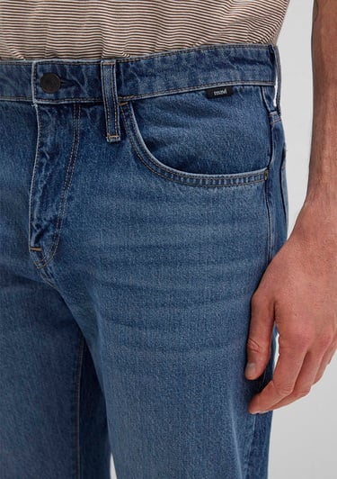  Mavi Milan Street Puslu Koyu Mavi Jean Pantolon 0081088217