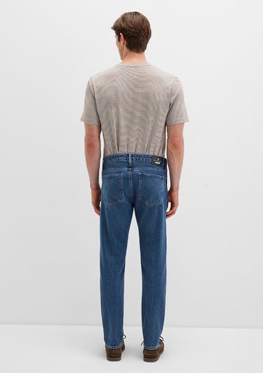  Mavi Milan Street Puslu Koyu Mavi Jean Pantolon 0081088217