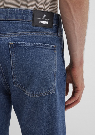  Mavi Milan Street Puslu Koyu Mavi Jean Pantolon 0081088217
