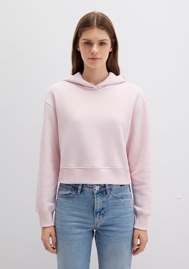  Mavi Kapüşonlu Pembe Sweatshirt 1S10386-71006