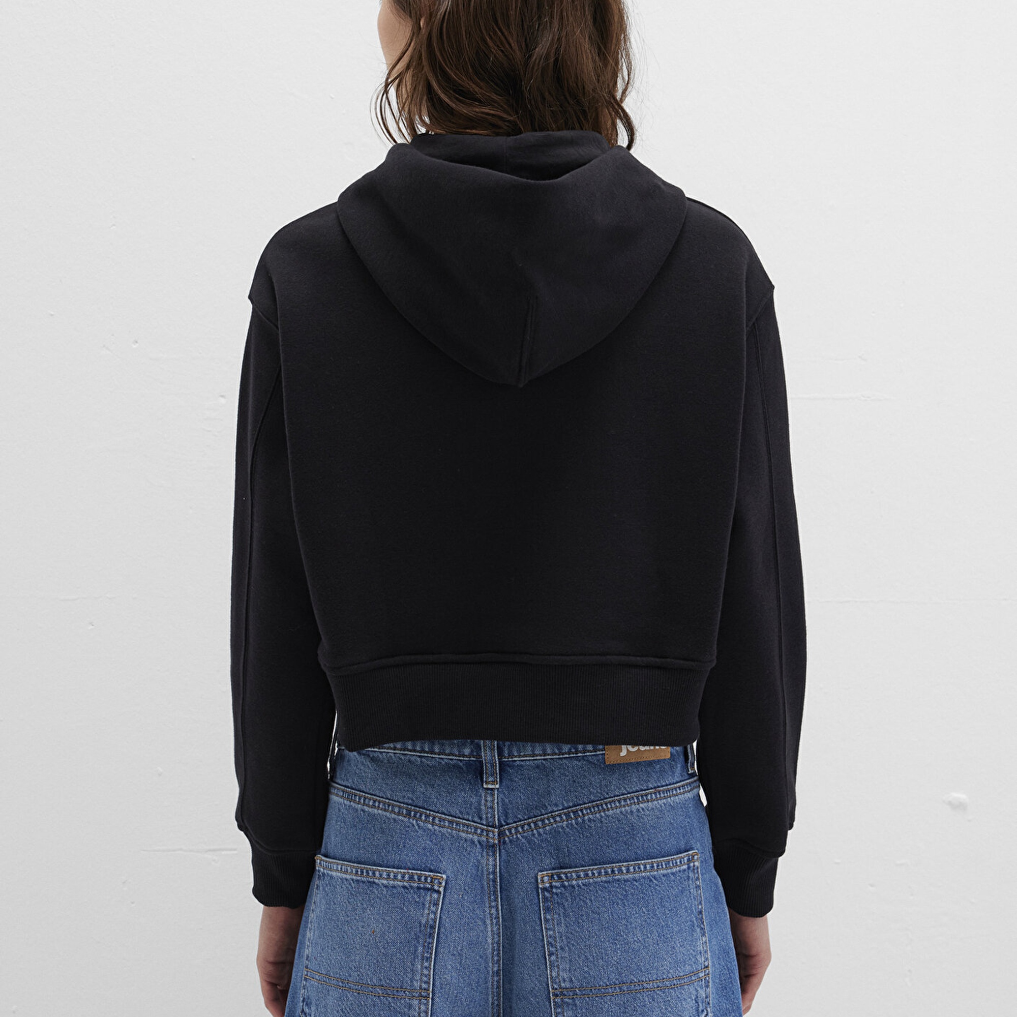 Mavi Kapüşonlu Siyah Sweatshirt 1S10386-900