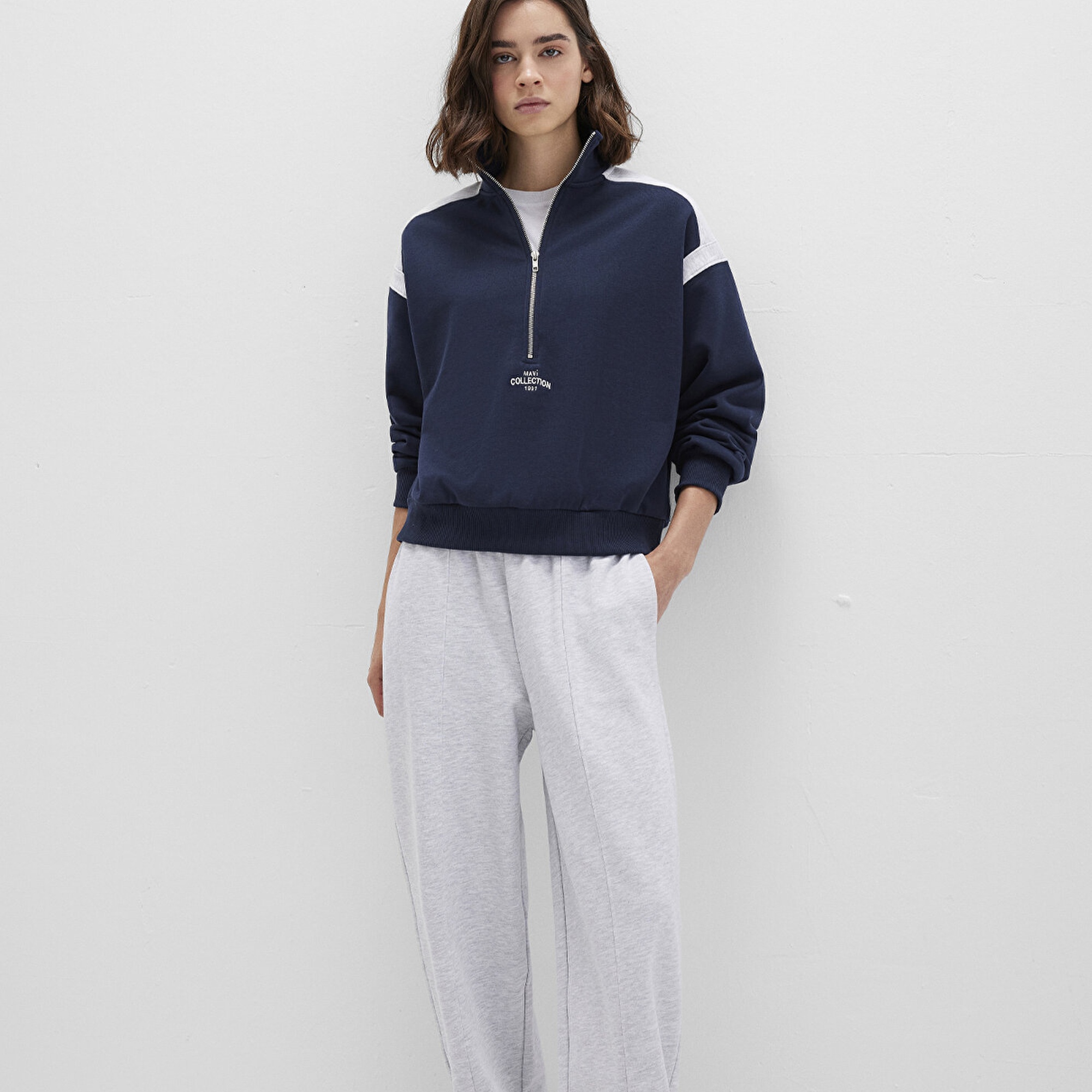 Mavi Lacivert Sweatshirt 1S10360-32184