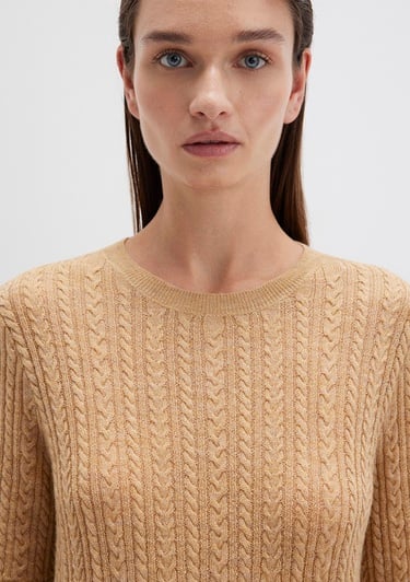  Mavi Kısa Kollu Sarı Kazak Slim Fit / Dar Kesim 1710702-90659