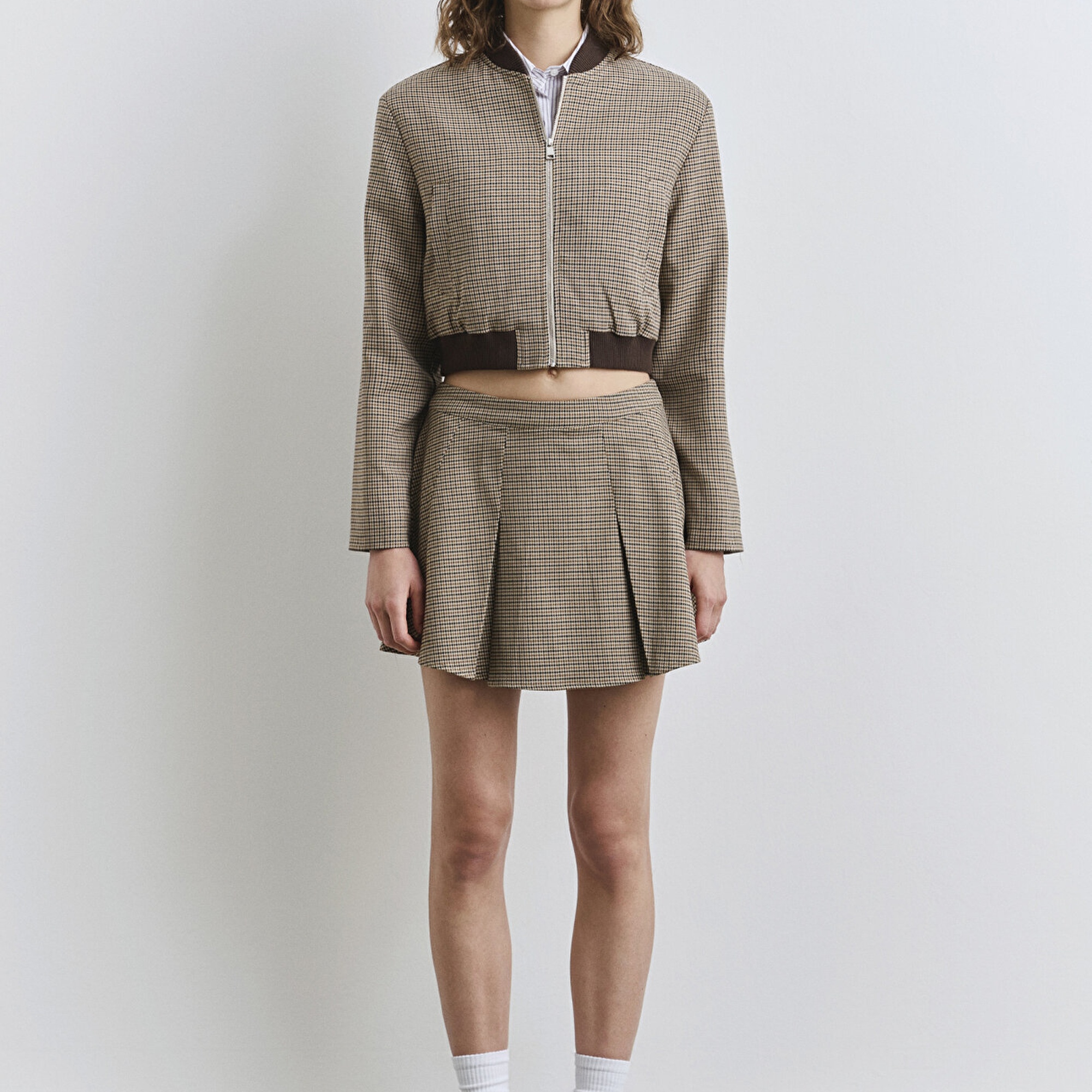 Mavi Potikare Kahverengi Bomber Ceket 1110773-87491