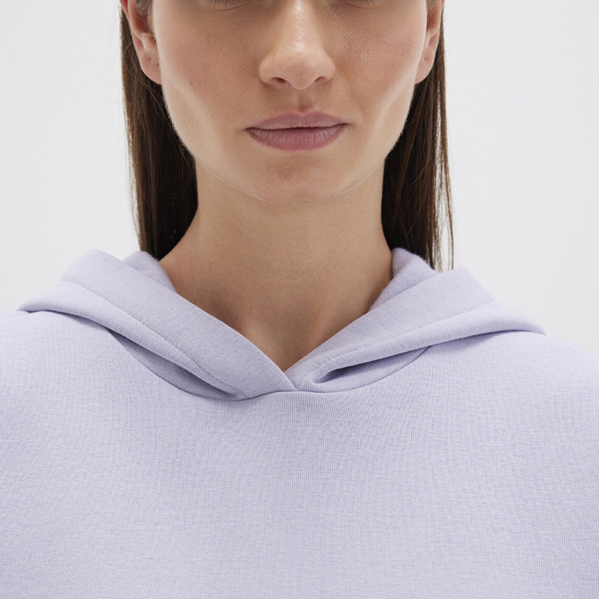 Mavi Kapüşonlu Lila Basic Sweatshirt 167299-70531