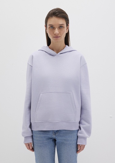  Mavi Kapüşonlu Lila Basic Sweatshirt 167299-70531