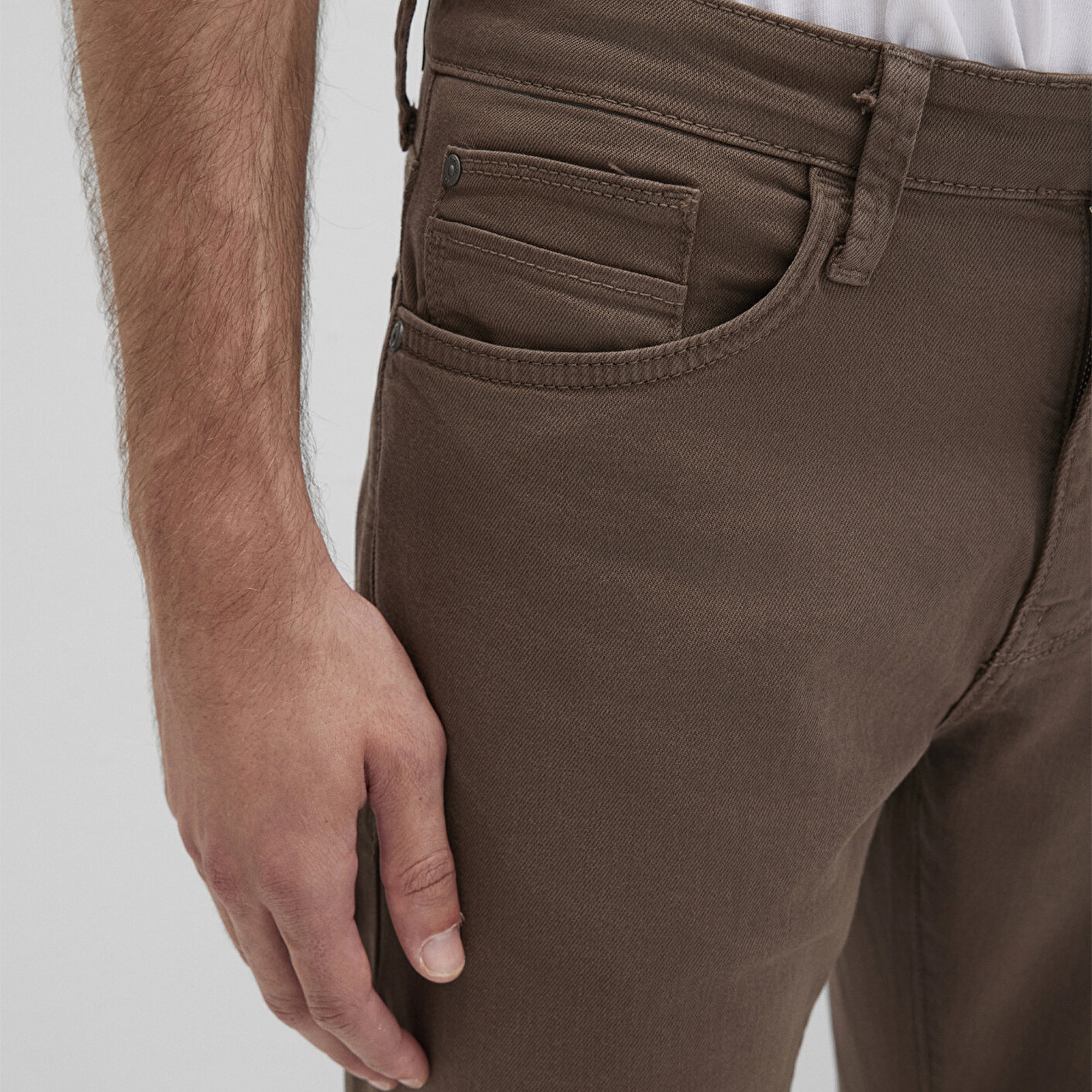 Mavi Marcus Kahverengi Comfort Gabardin Pantolon 0035190680