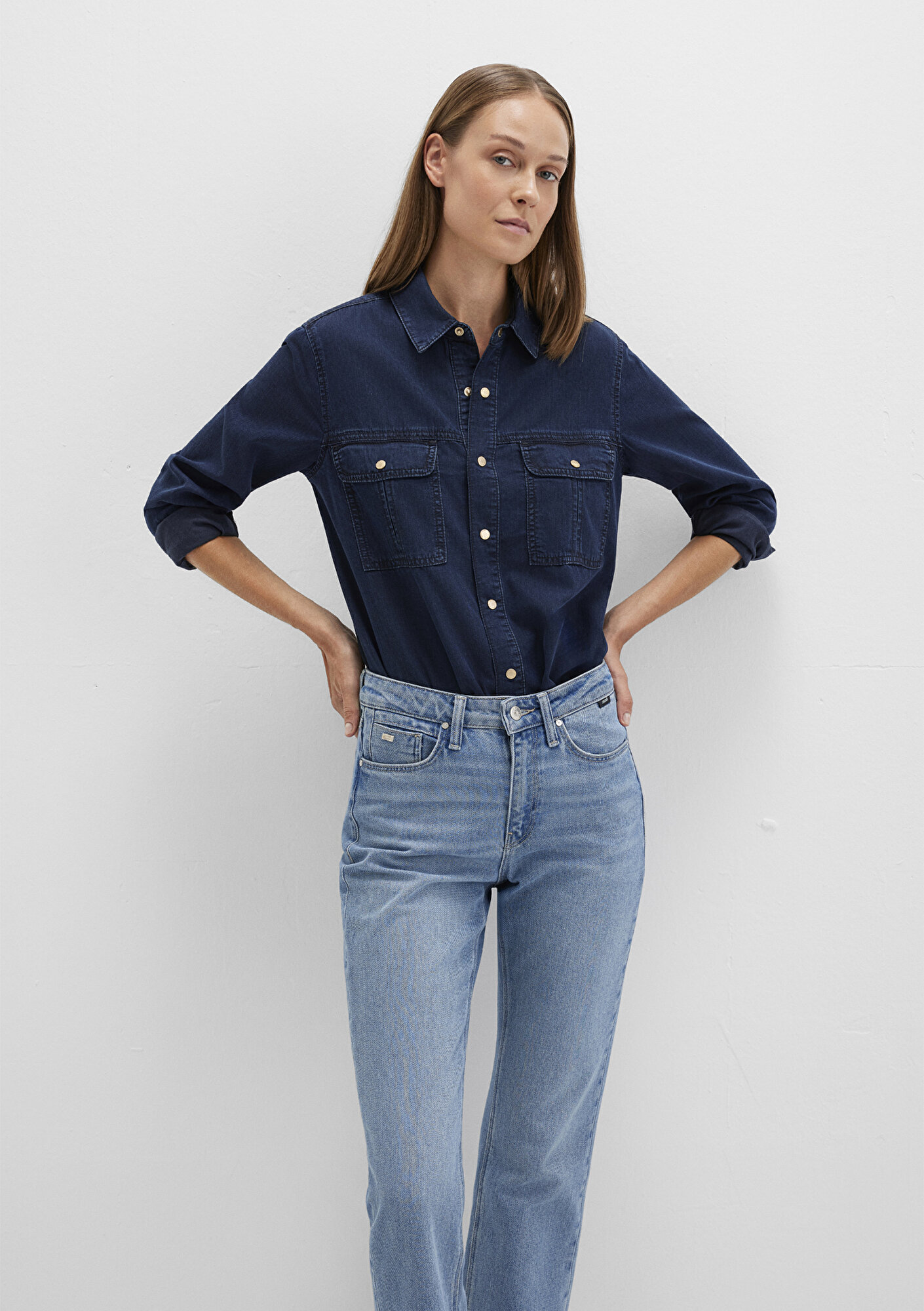  Mavi Nia Gold Premium Mürekkep Mavi Jean Pantolon Fitted / Vücuda Oturan Kesim 1211137-90540