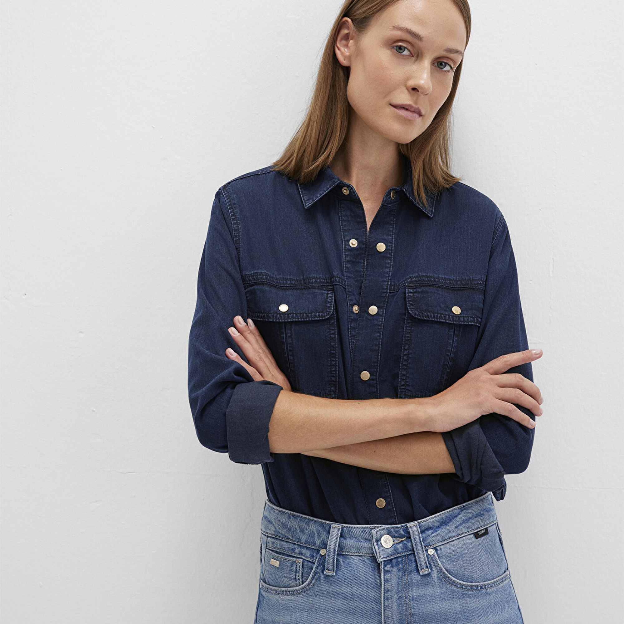 Mavi Nia Gold Premium Mürekkep Mavi Jean Pantolon Fitted / Vücuda Oturan Kesim 1211137-90540