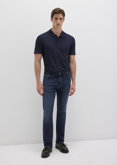  Mavi Marcus Sporty Puslu Mürekkep Mavi Jean Pantolon 0035190650