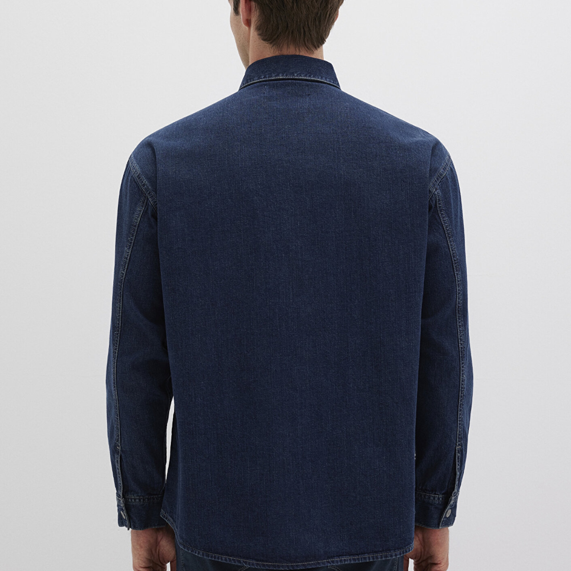 Mavi Aidan Mavi Black Vintage Indigo Mavisi Jean Gömlek Regular Fit / Normal Kesim 0210588-90768