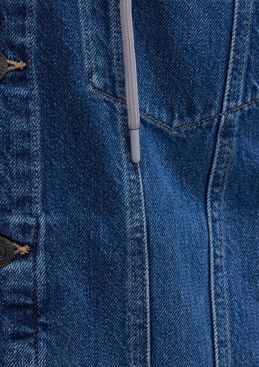  Mavi Brandon 90lar Vintage Koyu Mavi Jean Ceket 0112808-90839