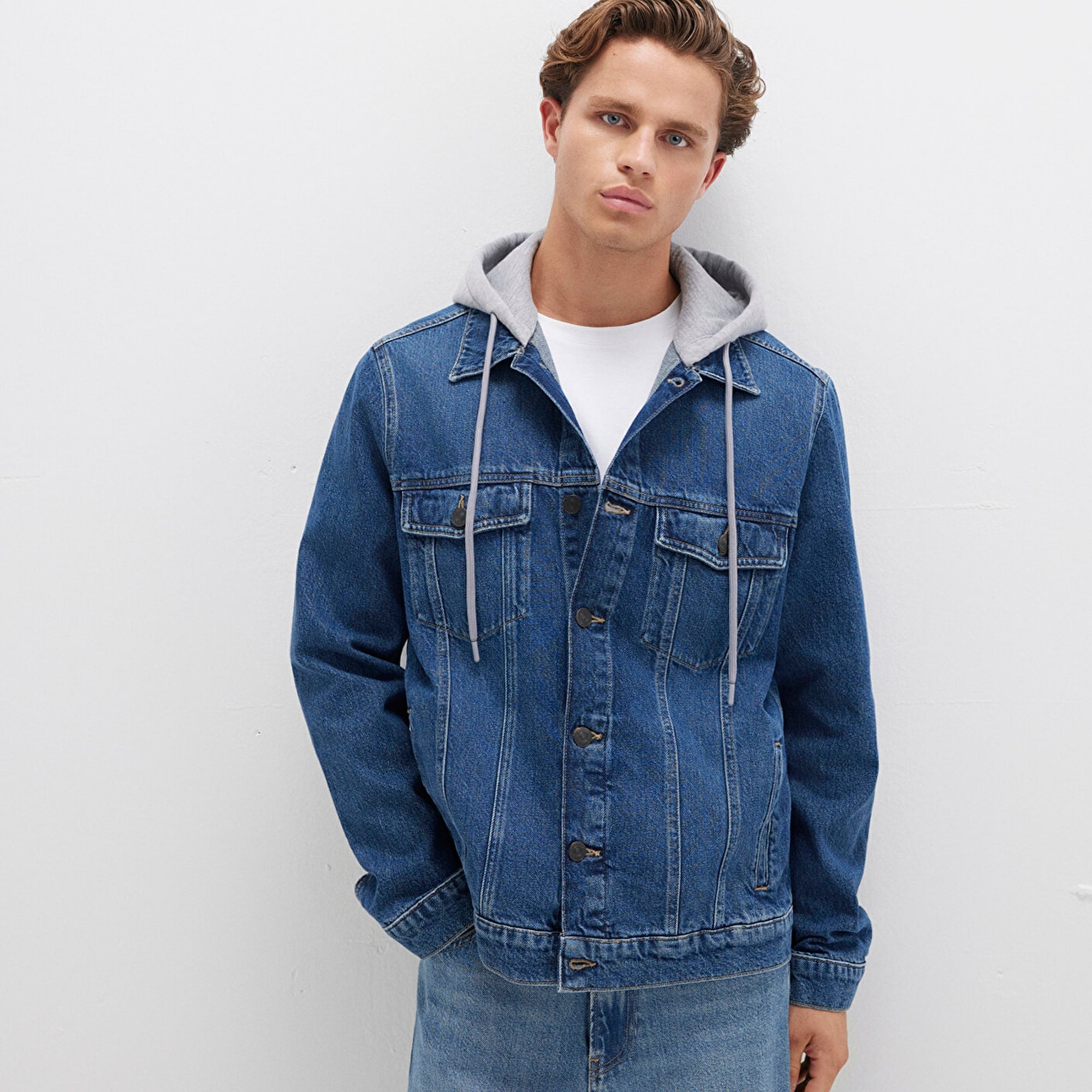 Mavi Brandon 90lar Vintage Koyu Mavi Jean Ceket 0112808-90839