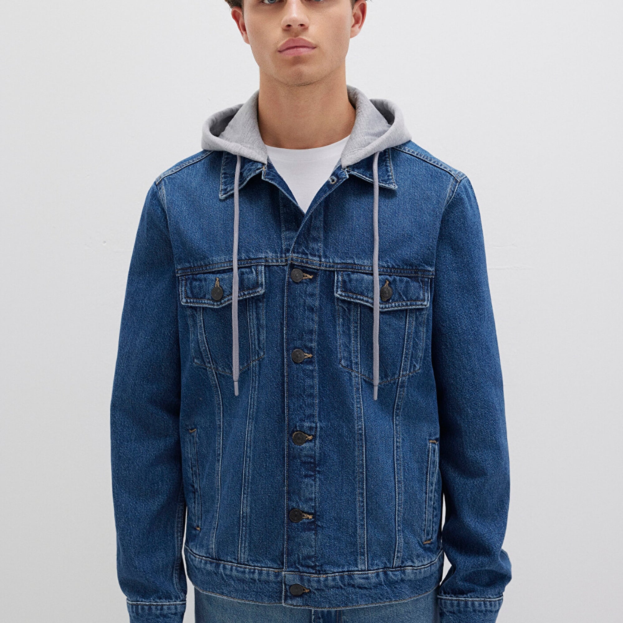 Mavi Brandon 90lar Vintage Koyu Mavi Jean Ceket 0112808-90839