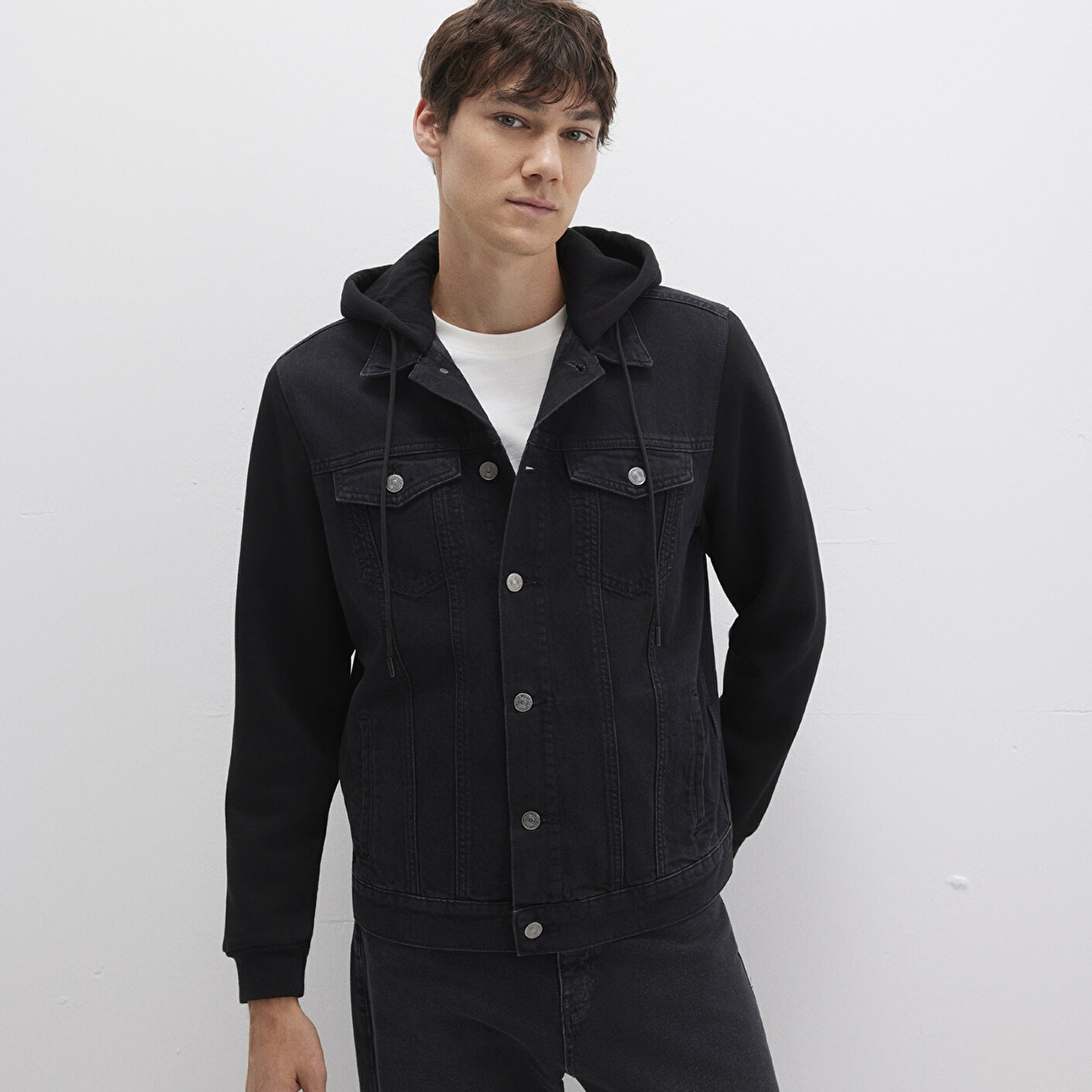 Mavi Lenny 90lar Rinse Antrasit Jean Ceket 0112735-90769