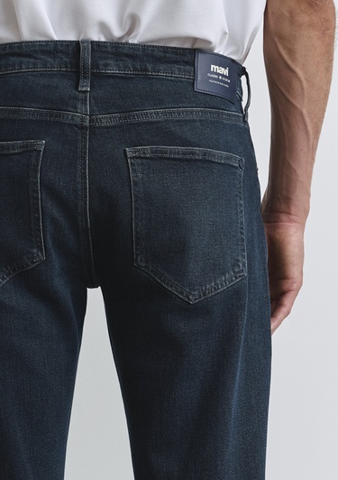  Mavi Lisbon Classic Denim Koyu Mavi Gölgeli Jean Pantolon 0010039-90646